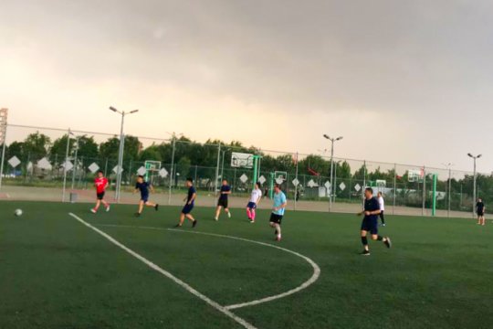 金桥煤矿与金乡县消防总队举办足球友谊赛