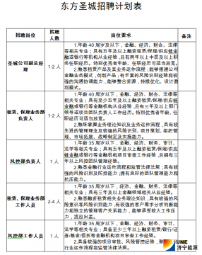 开云线上平台（集团）官方网站  东方圣城租赁有限公司招聘简章